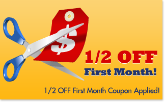 half off first month